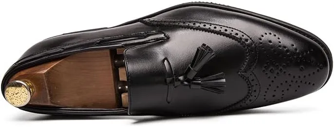 Men's Penny Loafers Tassels Casual Slip-On Shoes and Weeding Dress Shoes for Men
