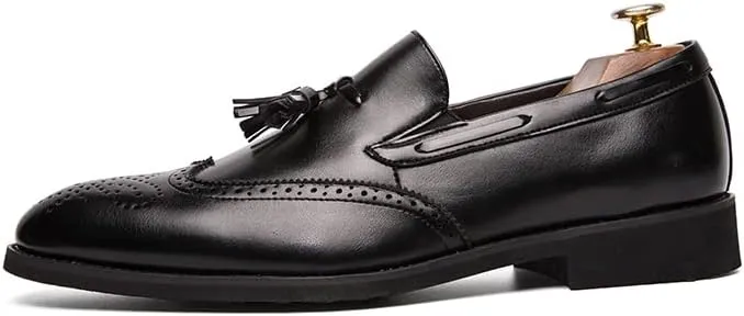 Men's Penny Loafers Tassels Casual Slip-On Shoes and Weeding Dress Shoes for Men