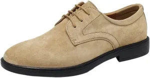 Men's Suede Oxfords - Classic Wingtip Lace-Up Dress Shoes for Luxury Business & Casual Wear