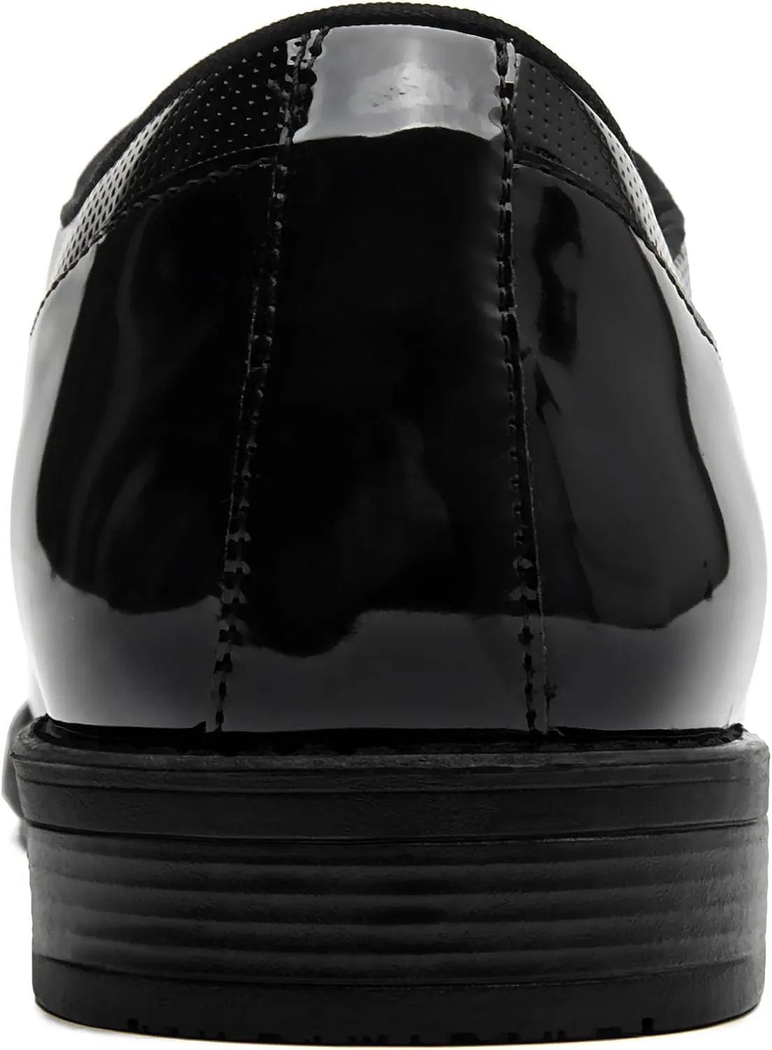 Men's Tuxedo Dress Shoes - Classic Oxfords in Black & White - Formal Suit Shoes with Lace-Up Closure