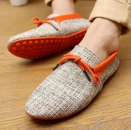 Merkmak Luxury Brand Men Shoes New 2017 Trend Leisure Shoes Hemp Breathable For Male Footear Loafers Men Flats Driving Wholesale