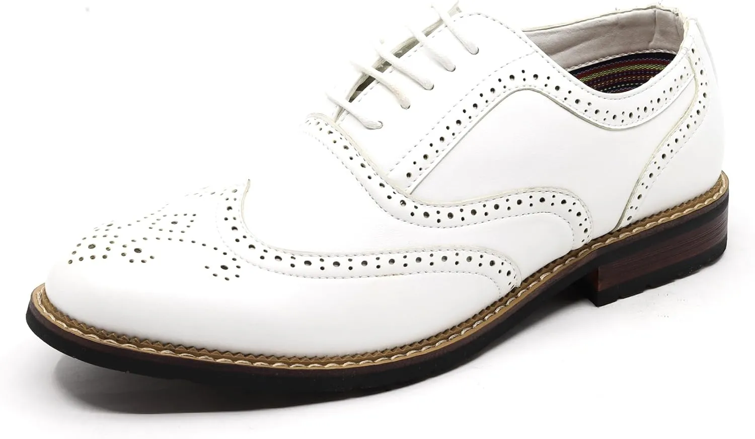 Metrocharm MC315 Men's Wing Tip Lace Up Oxford Shoe