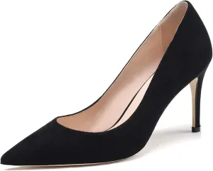 Mettesally Women's High Heel Pumps Pointed Closed Toe Bridal Wedding Party Sexy Pumps Basic Formal Dress Shoes