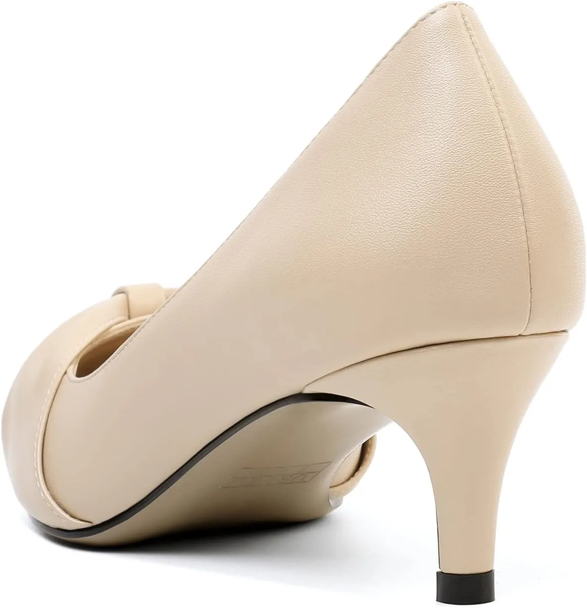 Mettesally Womens Kitten Heel Pumps Pointed Toe Mid Heels Bow Tie Comfort Slip On Heeled Shoes for Wedding Party Office