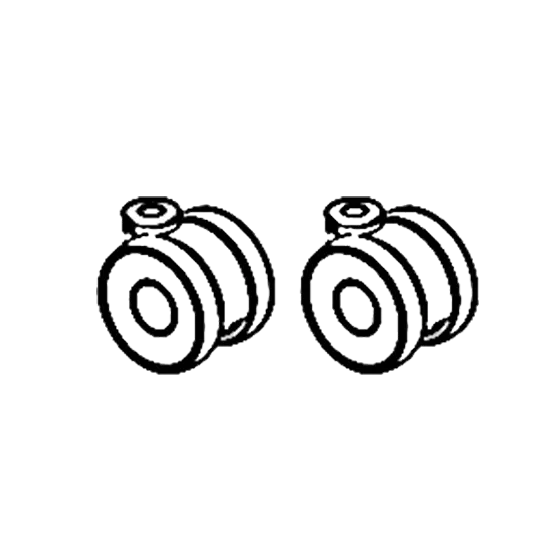 Midi 180 | Classic Front Castors 75mm
