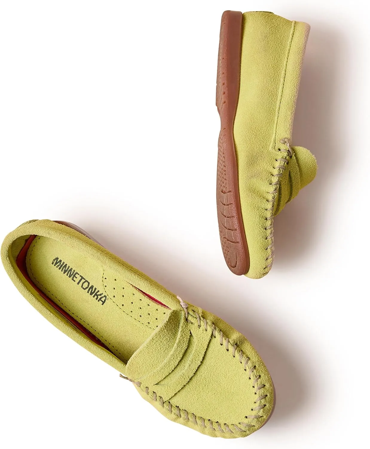 Minnetonka Mellony Penny – Women's Penny Loafer Design, Water and Stain Resistant, Genuine Suede, and Lightweight Sole