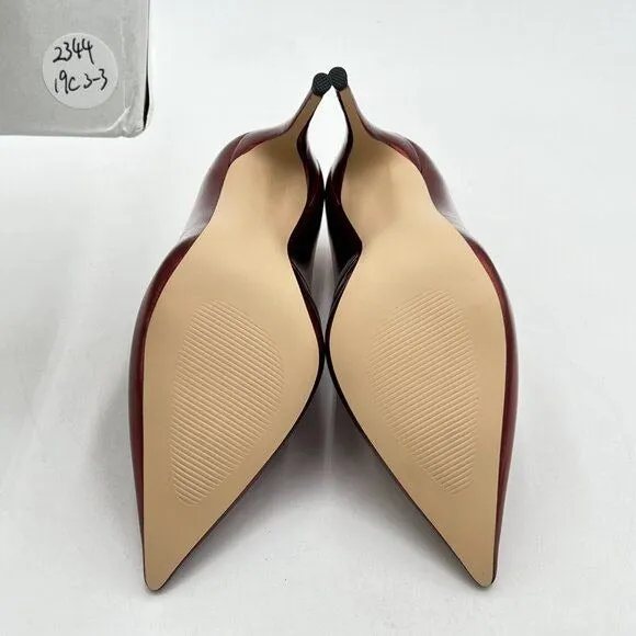 Miss left Women Stiletto High Heel Loafer Pumps with Trim Closed Pointed Toe Sli