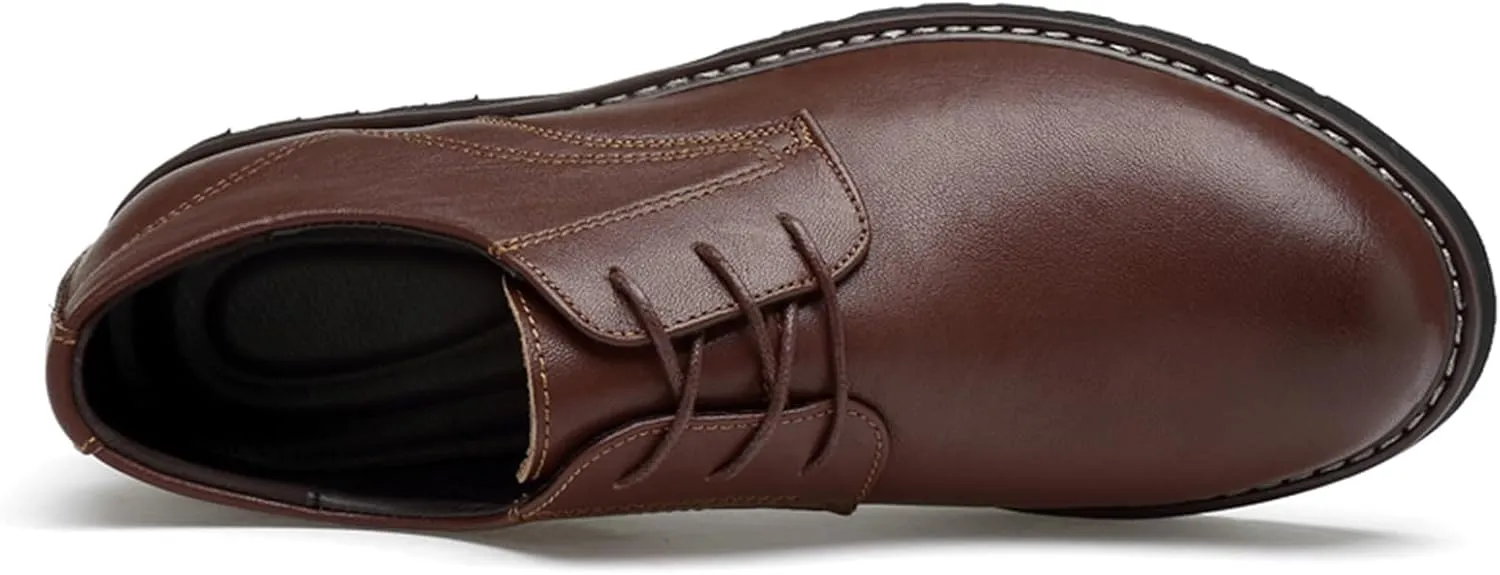 MWX Men's Dress Oxford Shoes Lace Up Formal Oxford Classic Round Toe Casual Shoes