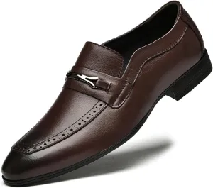 MWX Men's Dress Shoes Formal Business Oxford Classic Pull on Wingtip Casual Shoes