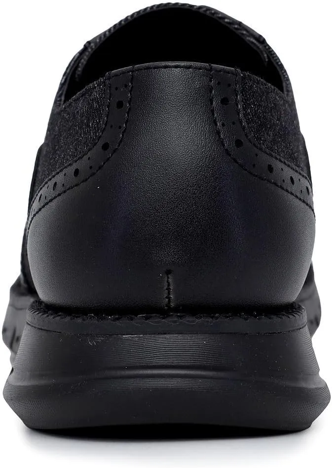 Nautica Men's Knit Dress Oxford Dress Sneakers: Breathable, Stylish, Lightweight & Comfortable - Ideal for Business or Walking