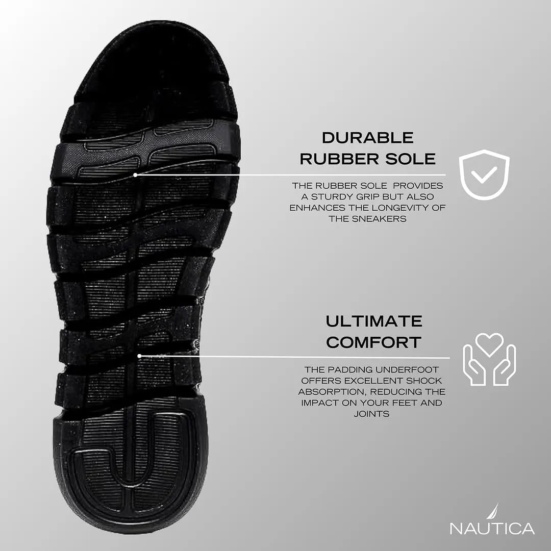 Nautica Men's Knit Dress Oxford Dress Sneakers: Breathable, Stylish, Lightweight & Comfortable - Ideal for Business or Walking
