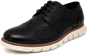 Nine West Mens Wingtip Lace Up Oxford Shoes Brogue Cushioned Dress Shoes for Men Lightweight Comfortable Italy Fashion