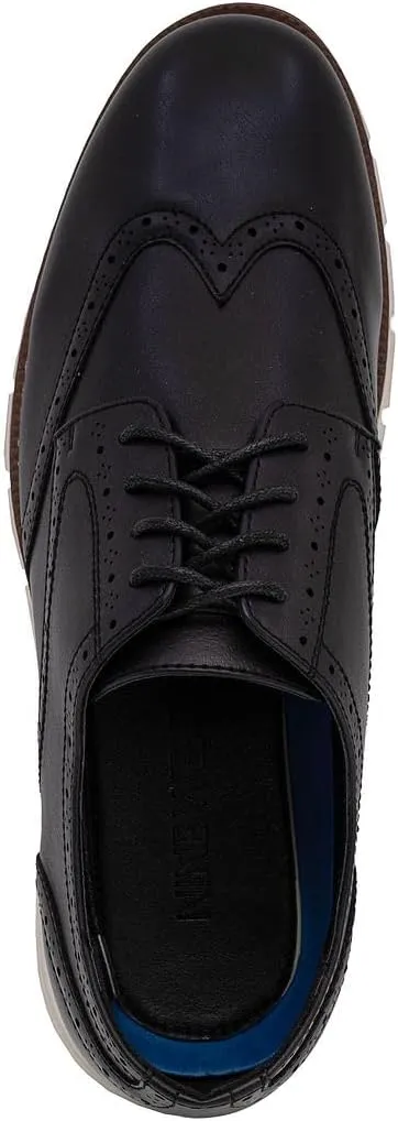 Nine West Mens Wingtip Lace Up Oxford Shoes Brogue Cushioned Dress Shoes for Men Lightweight Comfortable Italy Fashion
