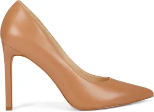 Nine West Tatiana Pointy Toe Pumps, 7.5, Natural Leather