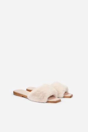 Nude Mink Slides