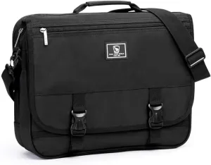 OIWAS Briefcase for 14 Inch Laptop, Messenger Bag for Men Crossbody School Satchel for Boys Multi Pockets Large Capacity Bag with Removable Shoulder Strap