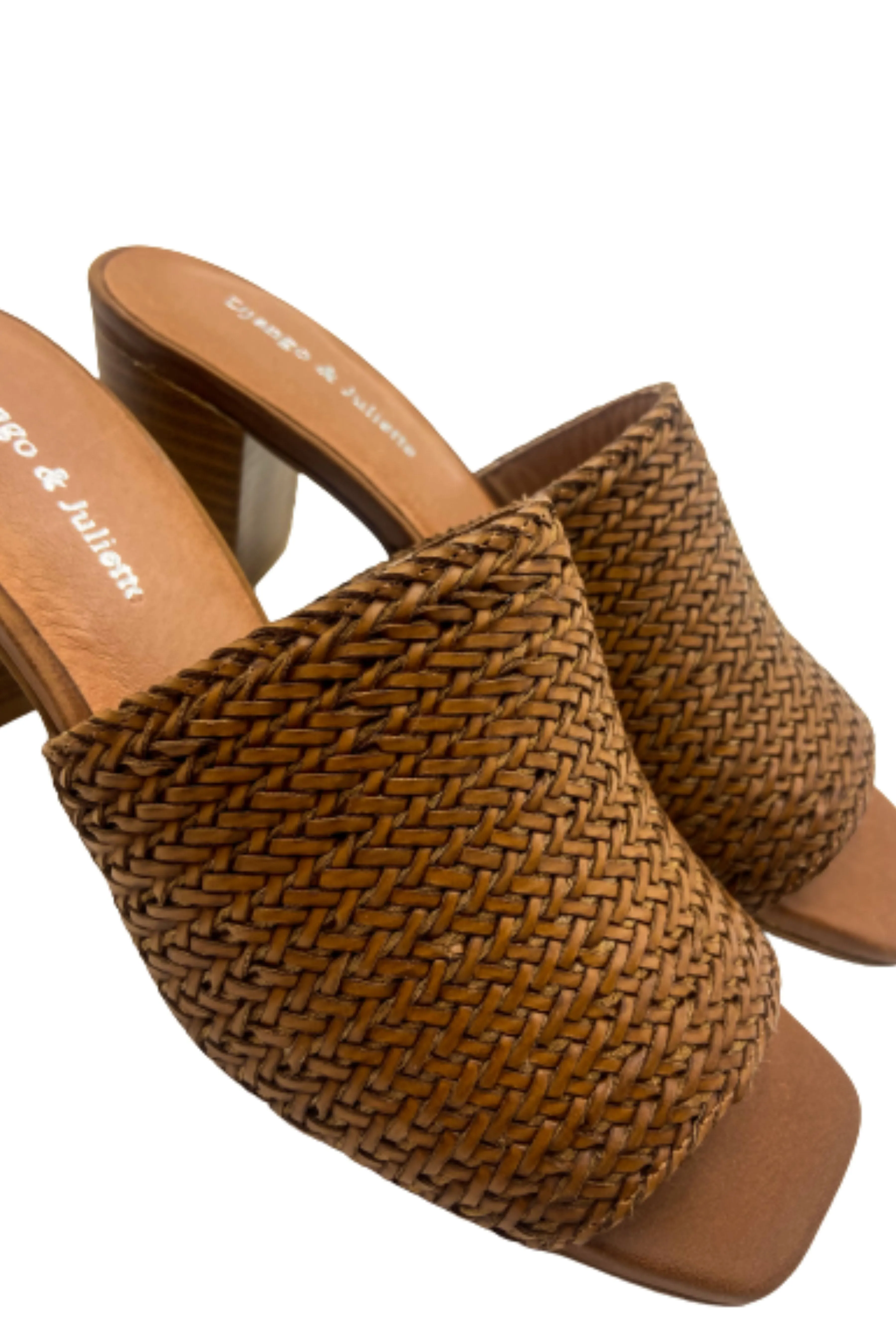 Paiton Mule - Tan Weave Leather