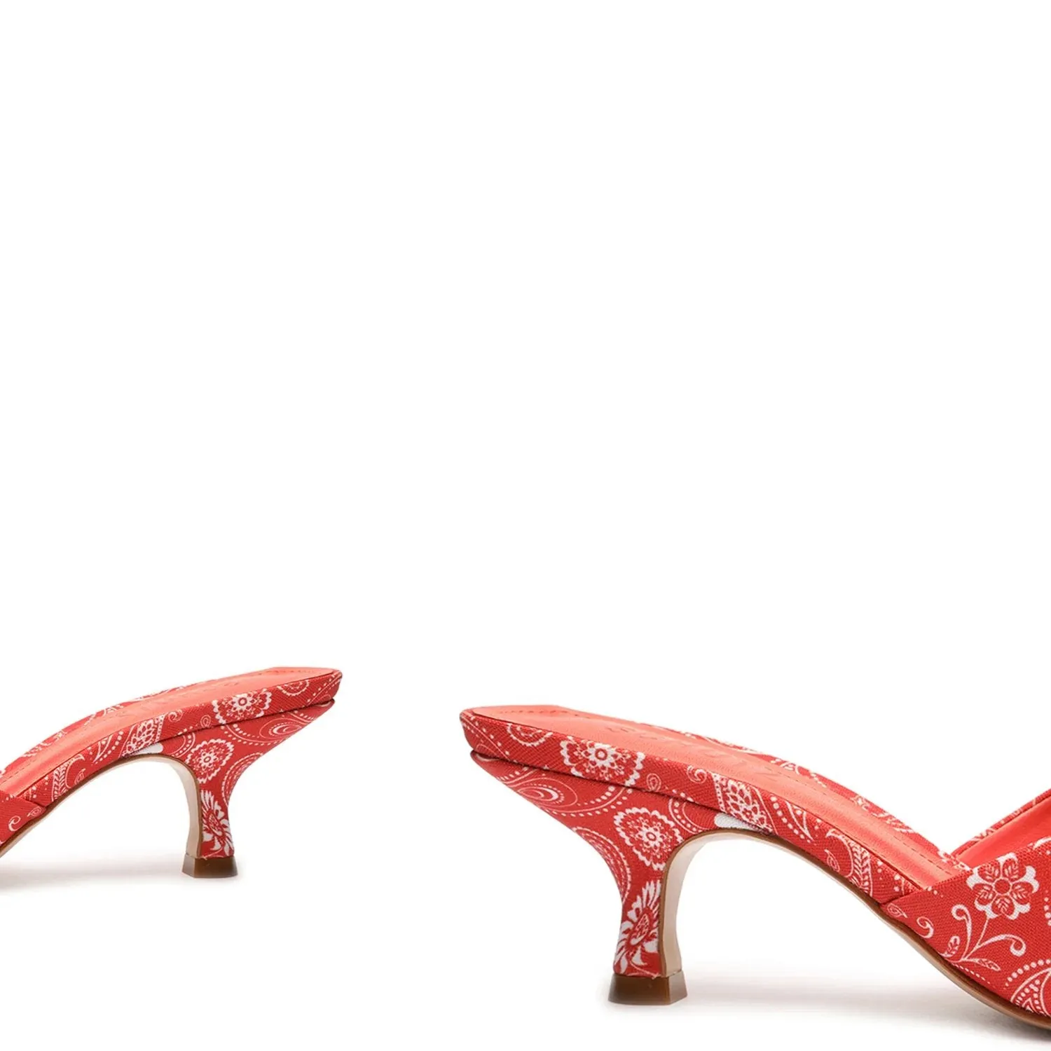 Problem-solving Toe Heel Open Outstanding Schutz Squared Dethalia Coral Kitten Embellished On Sandals Slip