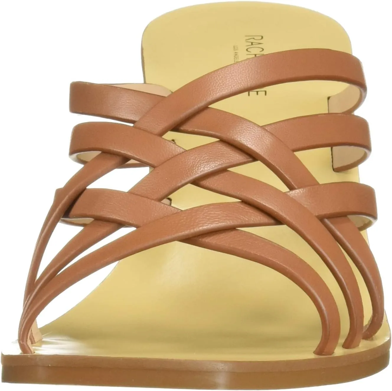 RACHEL ZOE Women's Kate Peep Toe Mule Heeled Sandal