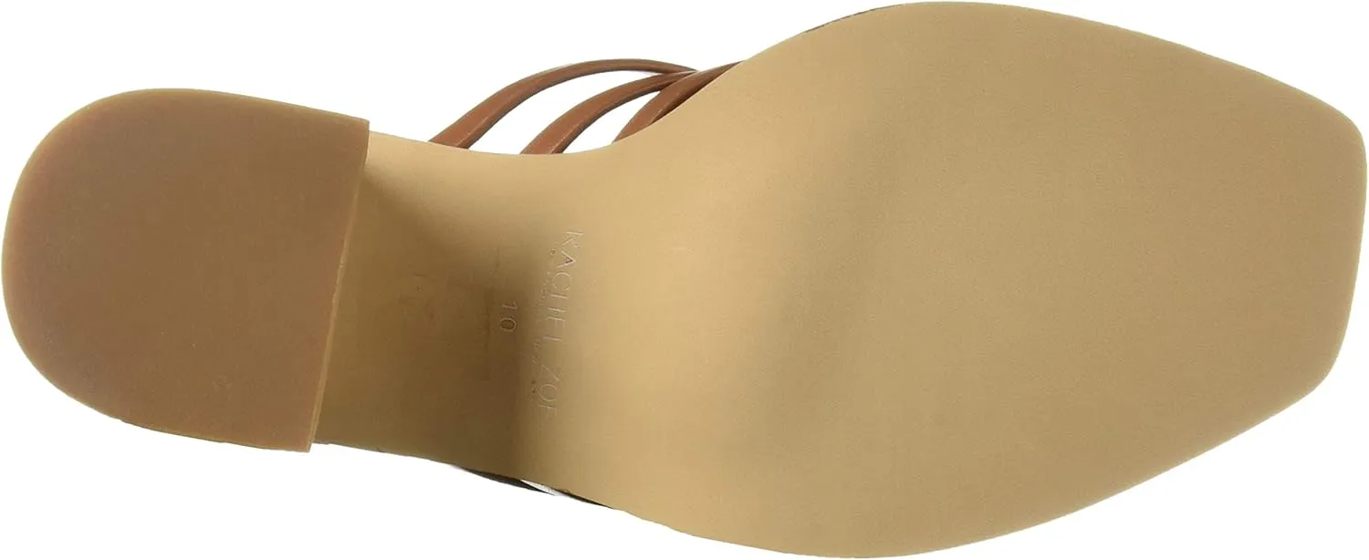 RACHEL ZOE Women's Kate Peep Toe Mule Heeled Sandal