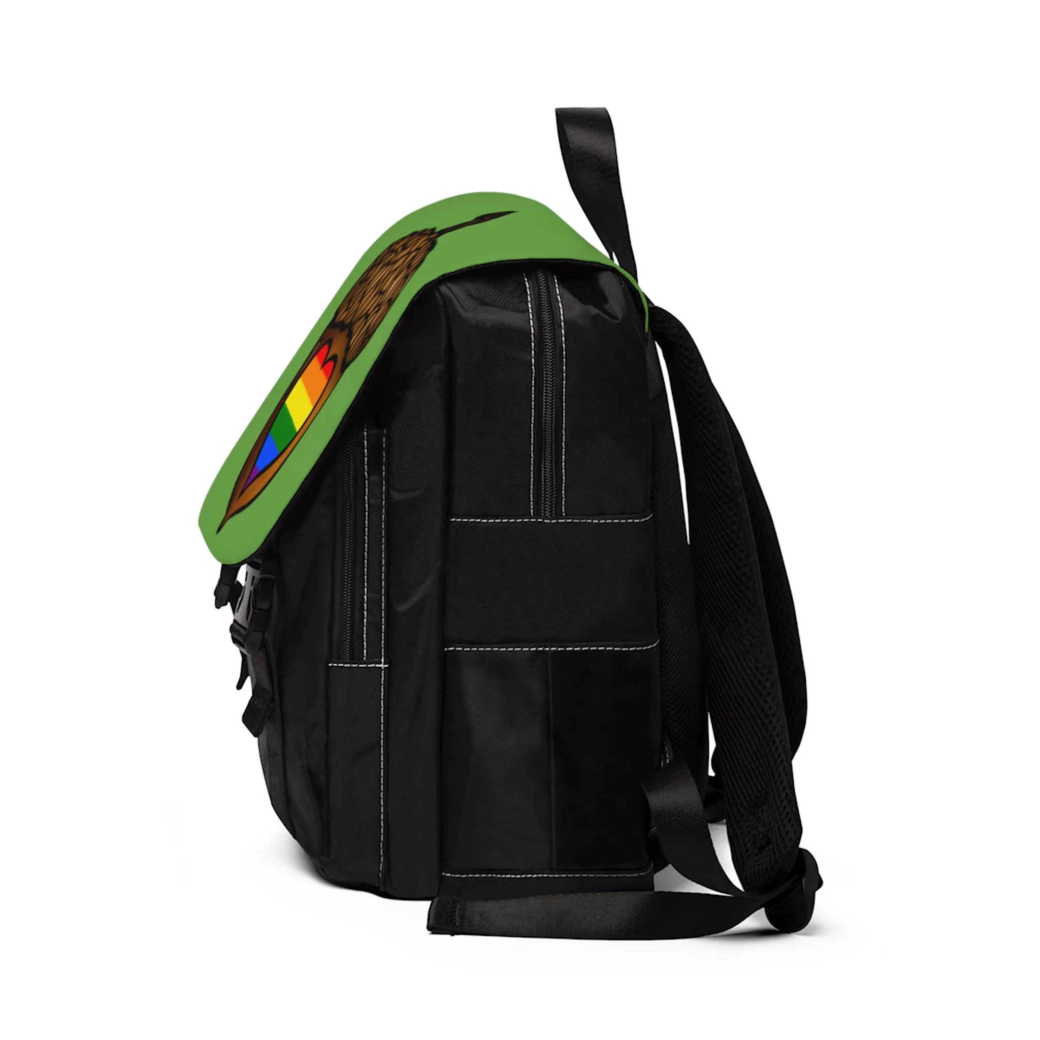 Rainbow Pride Gaycorn Casual Shoulder Backpack