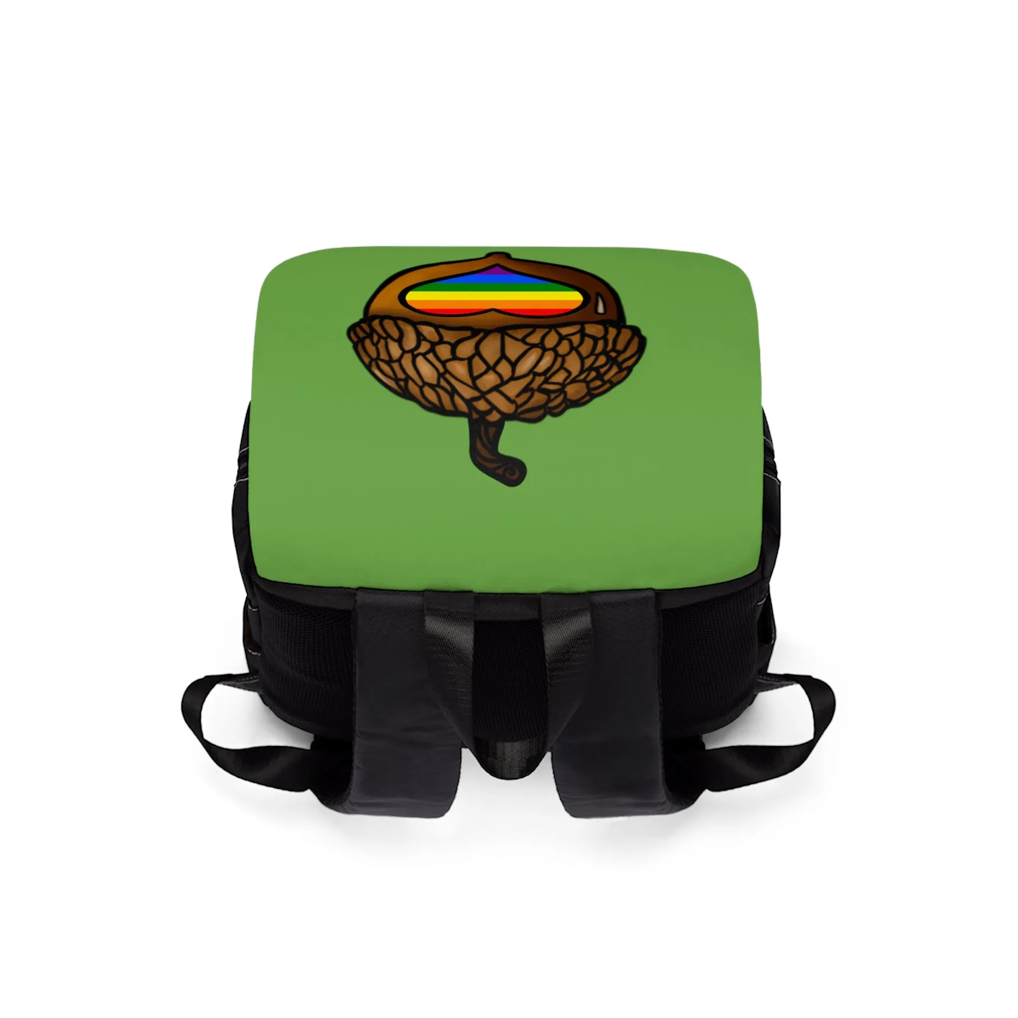 Rainbow Pride Gaycorn Casual Shoulder Backpack