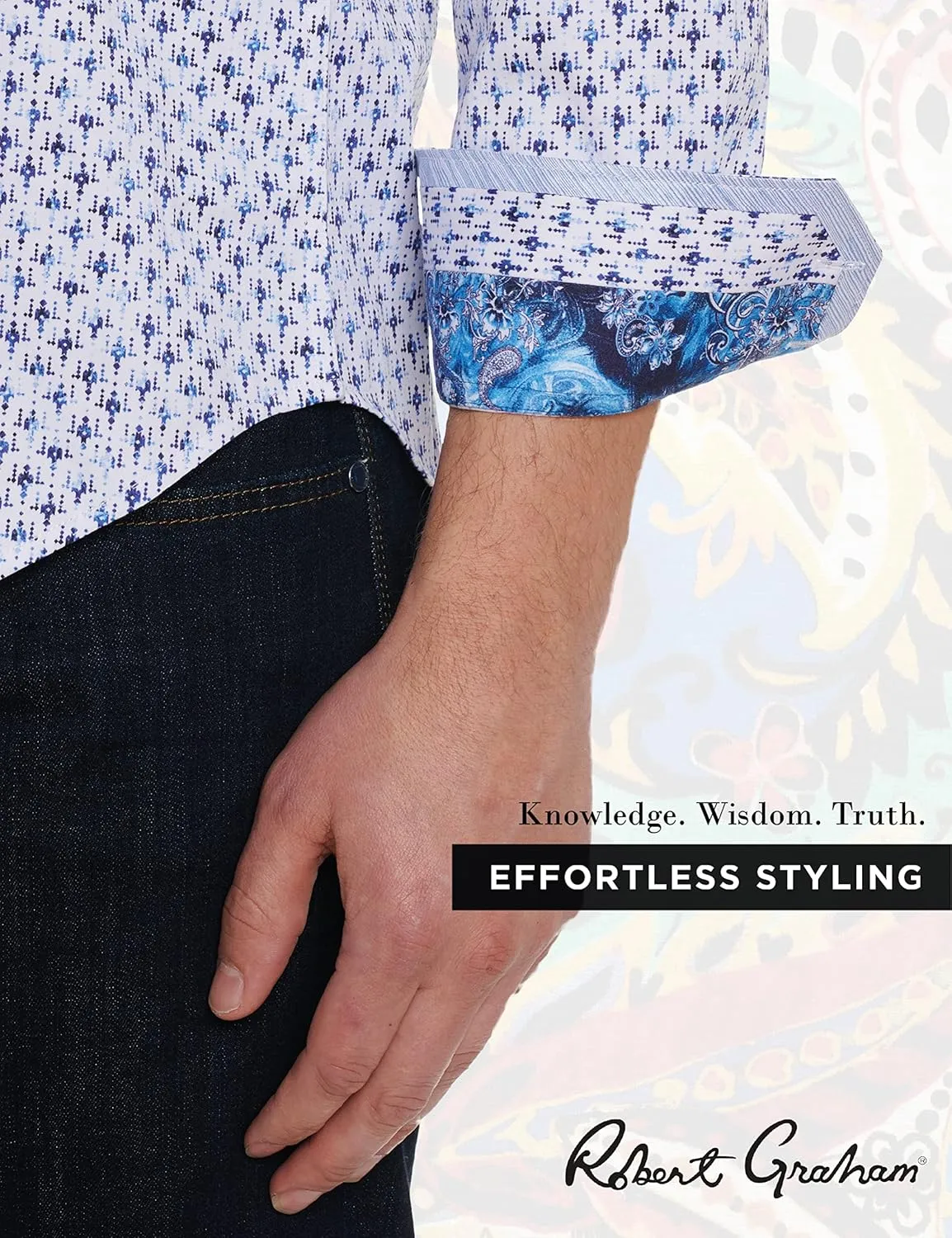 Robert Graham Men's Star Fighter Long-Sleeve Woven Shirt