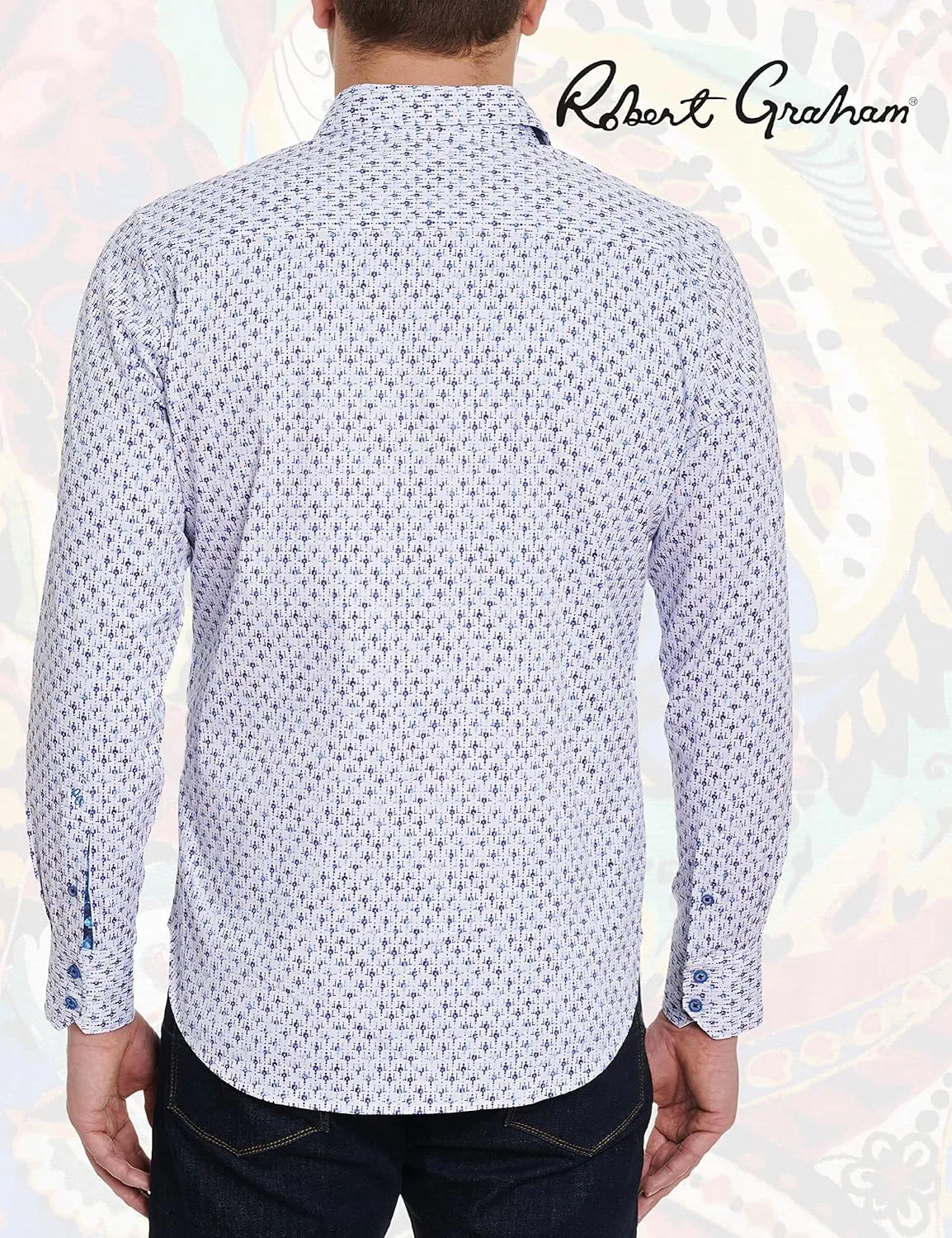 Robert Graham Men's Star Fighter Long-Sleeve Woven Shirt