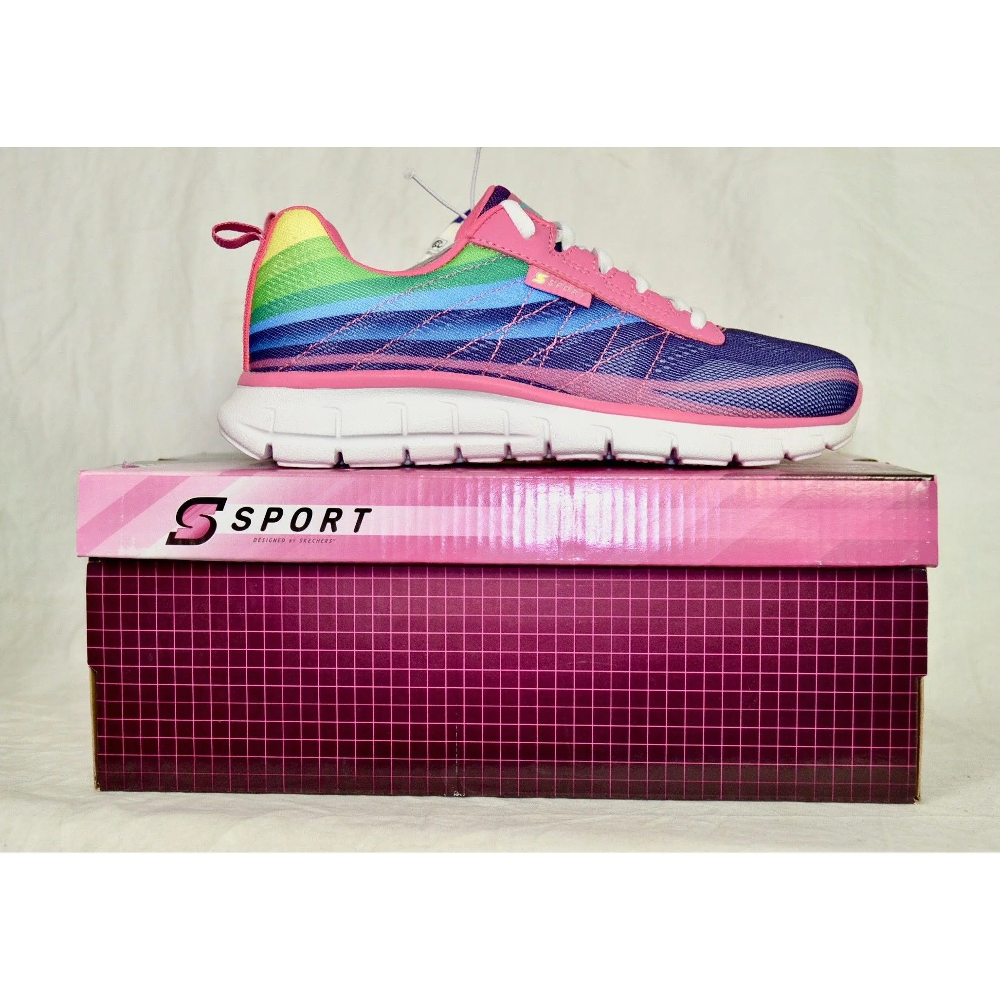 S Sport Designed By Skechers Unbroken Performance Athletic Shoes Rainbow 3