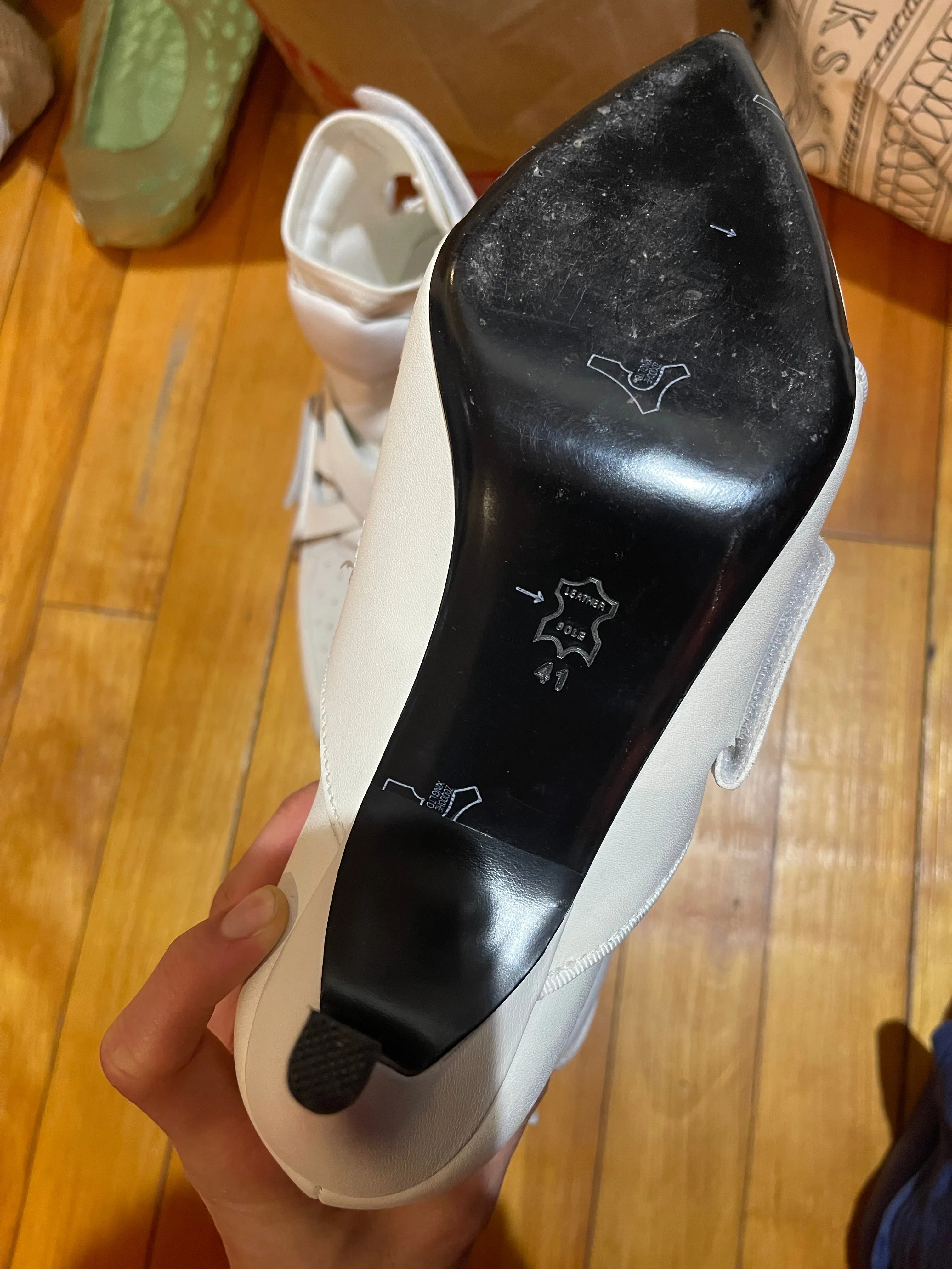 Shayne Oliver air pump kitten heels