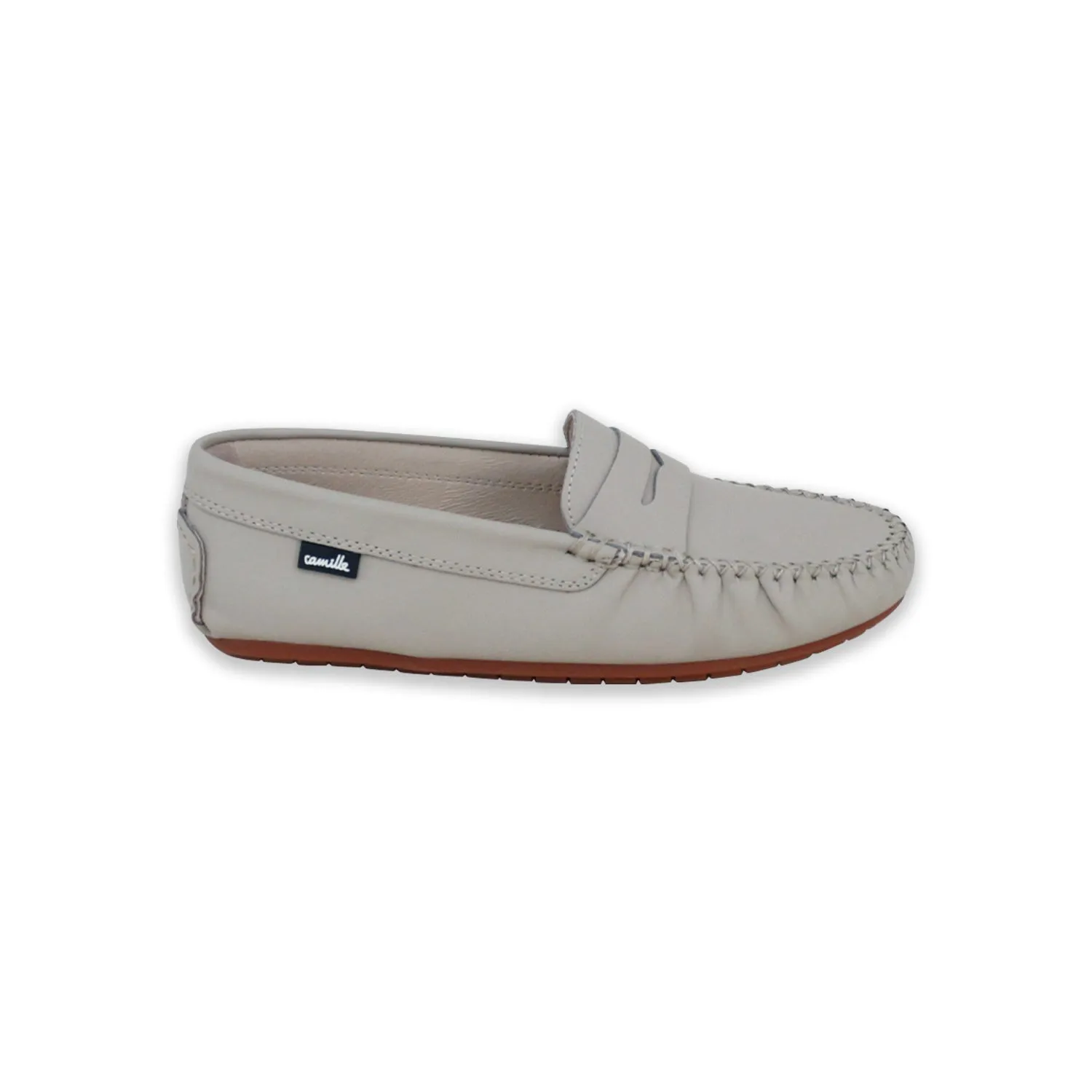 shoes basic stella loafer - stone