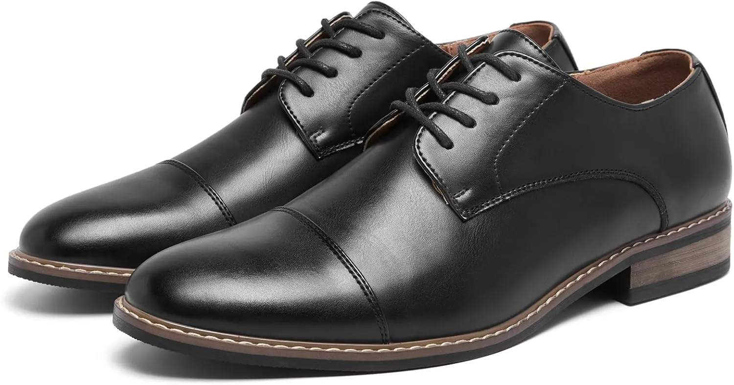 SILENTCARE Men's Oxford Formal Dress Shoes Business Comfortable Classic Lace Up Shoes