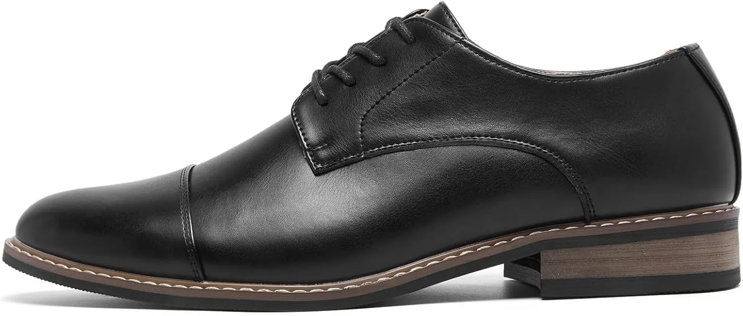 SILENTCARE Men's Oxford Formal Dress Shoes Business Comfortable Classic Lace Up Shoes