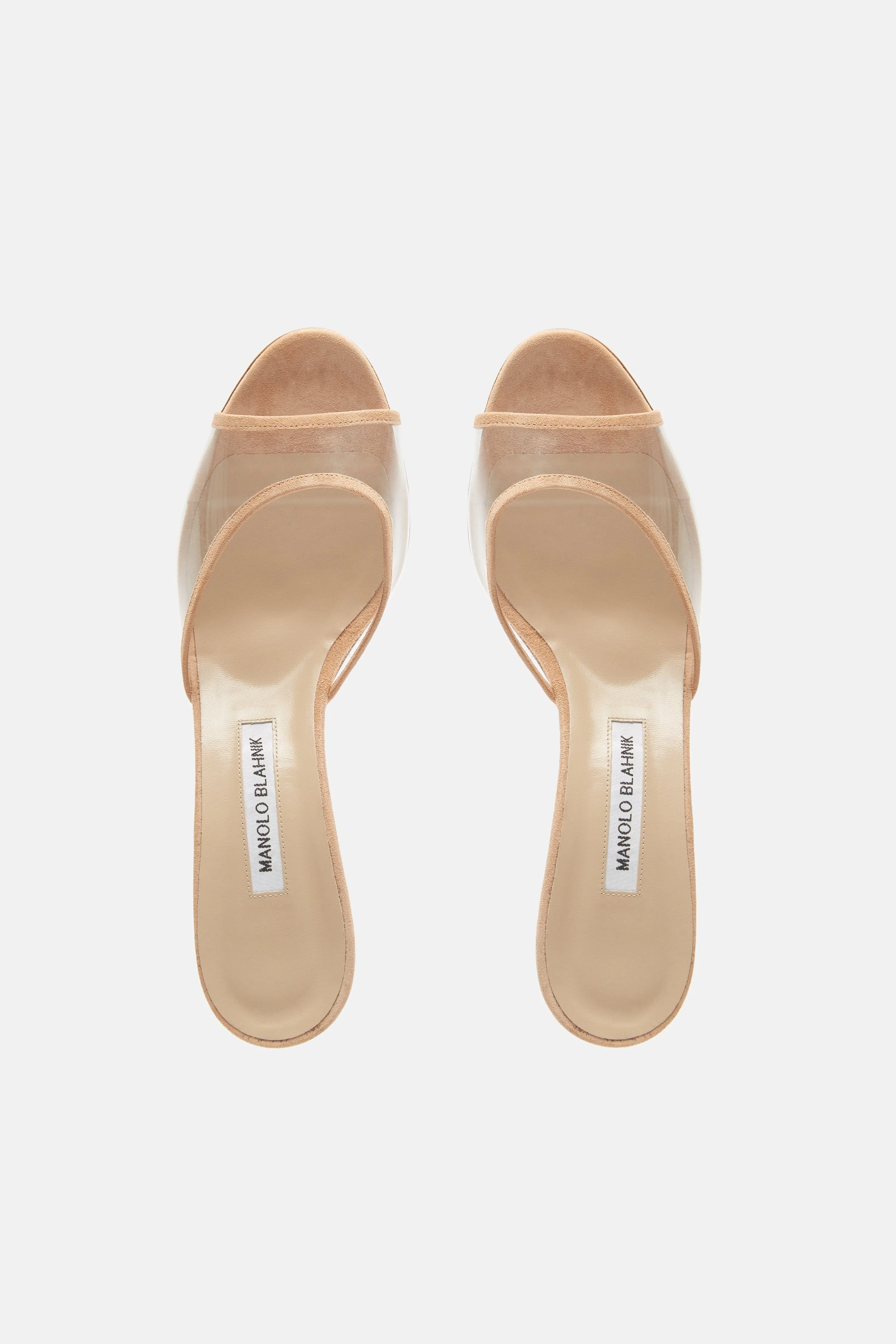 Sissavy Heeled Slide - Nude Suede