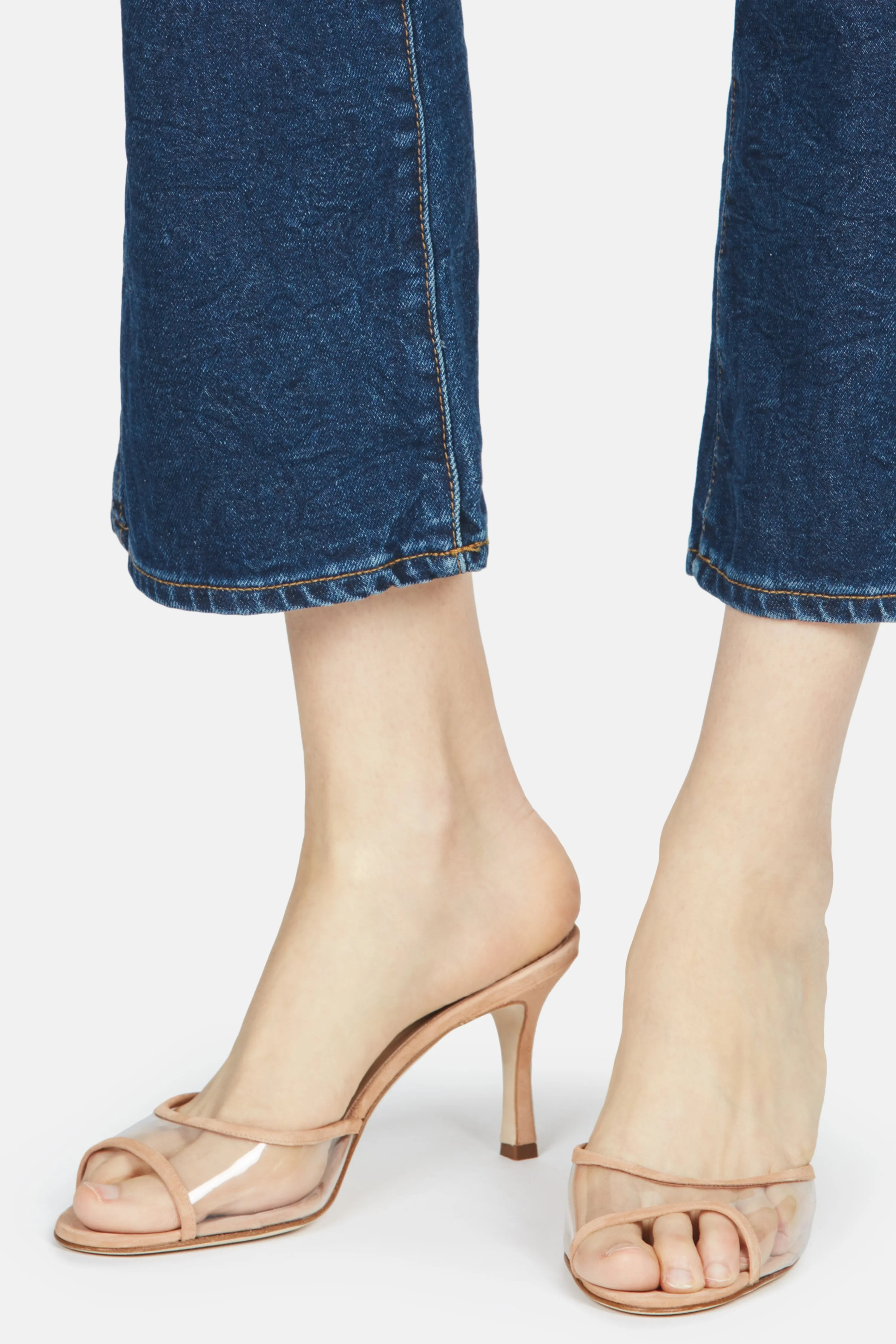 Sissavy Heeled Slide - Nude Suede