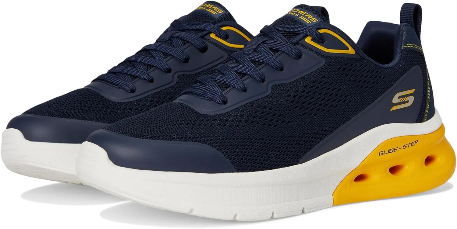 Skechers Men's Bobs Glide Step Arc Waves 2.0-Class Rank Sneaker