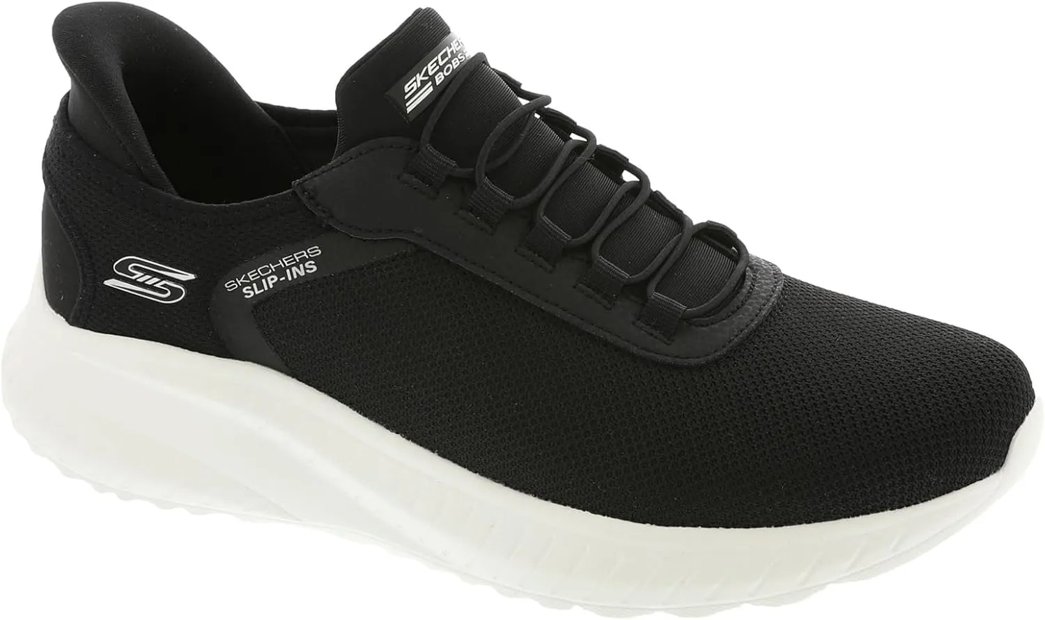 Skechers Men's Squad Chaos-Tough Walk Hands Free Slip-ins Sneaker, Black, 8.5