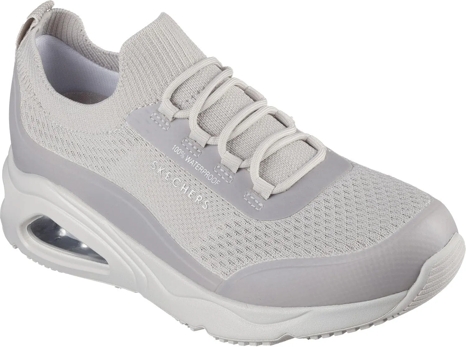 Skechers - Womens Tres-Air Uno - Misty Journey Slip On Shoes, Color Taupe, Size: 6 M US