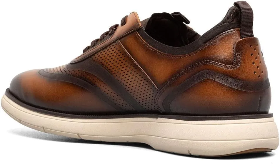 Stacy Adams Men's Edgewood Wingtip Elastic Lace Oxford
