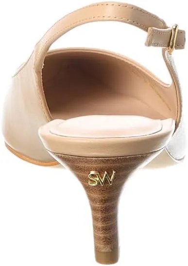 Stuart Weitzman Mara 50 Leather Slingback Pump