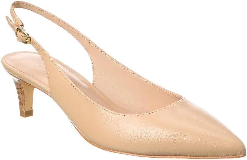 Stuart Weitzman Mara 50 Leather Slingback Pump