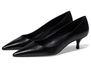 Stuart Weitzman Women's Stuart Kitten Pump, Black, 7.5