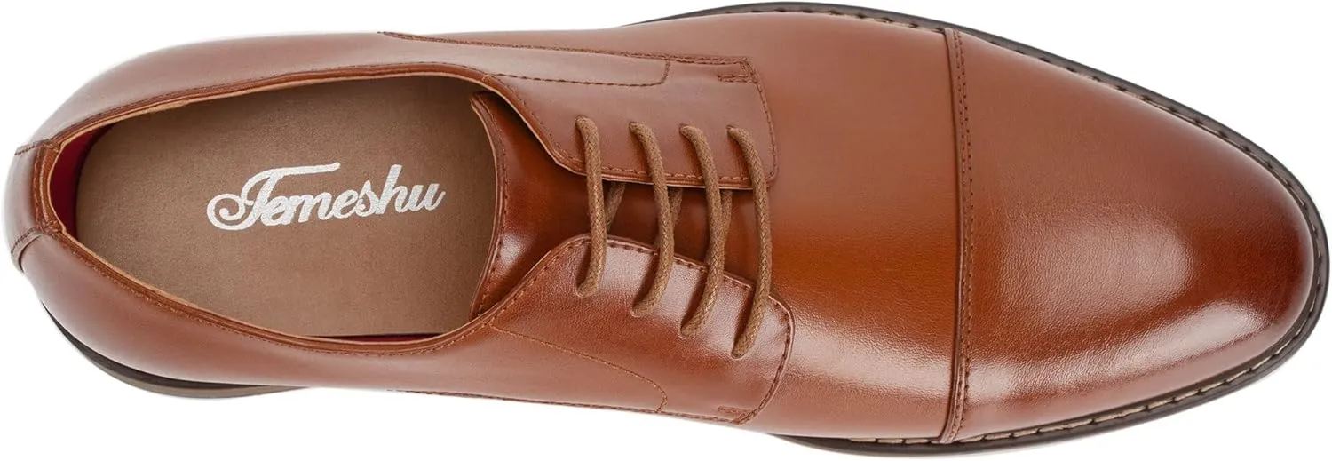 Temeshu Men's Dress Shoes Casual Oxford Shoes Business Formal Shoes