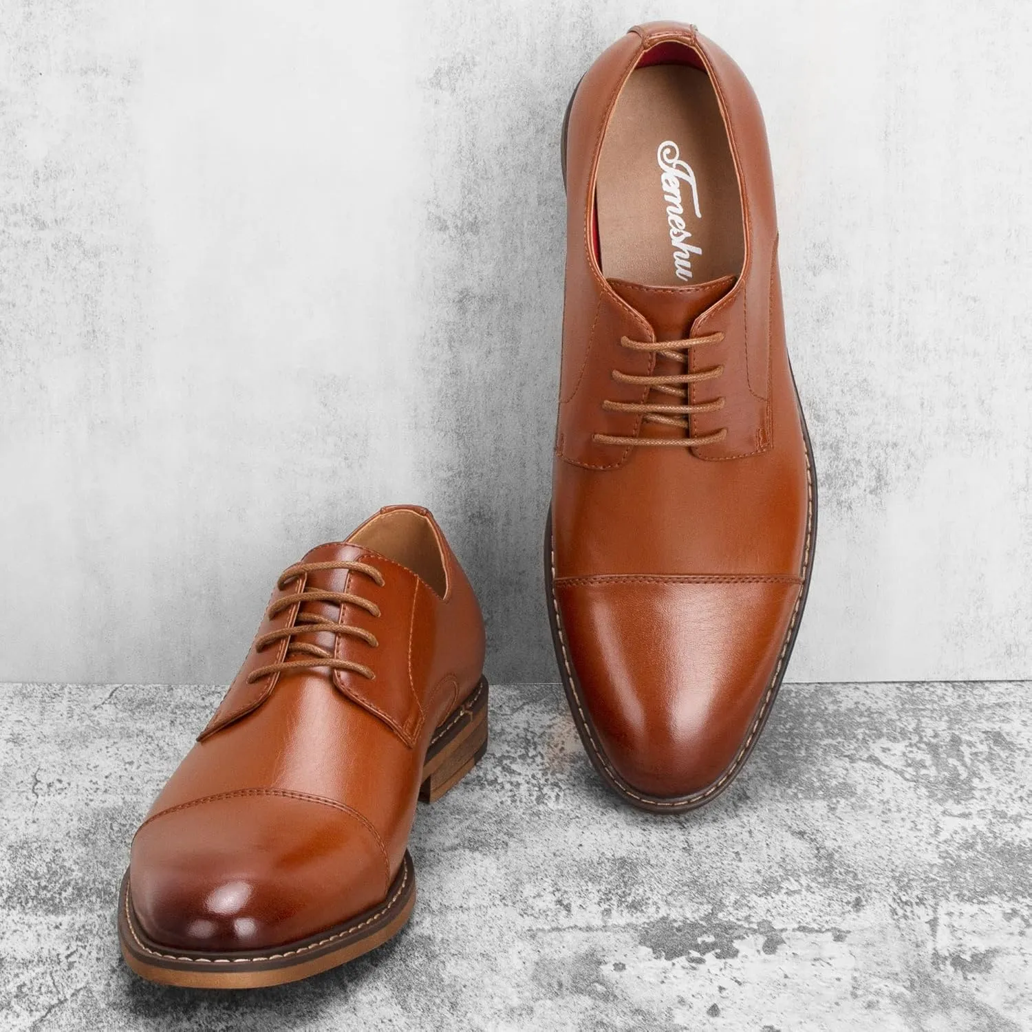 Temeshu Men's Dress Shoes Casual Oxford Shoes Business Formal Shoes