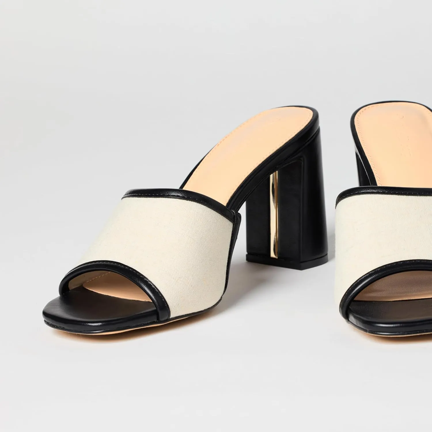 The Drop Women's Pattie Block Heeled Mule Sandal
