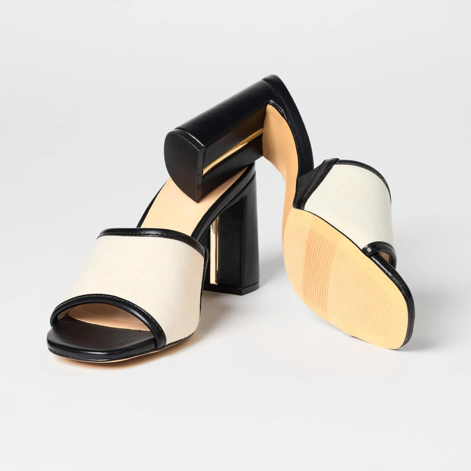 The Drop Women's Pattie Block Heeled Mule Sandal