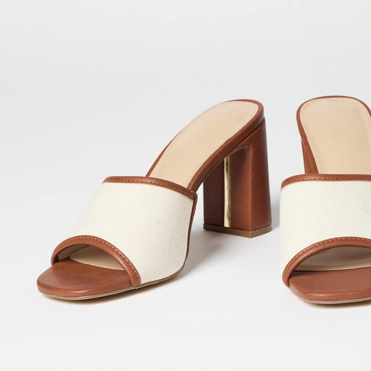 The Drop Women's Pattie Block Heeled Mule Sandal