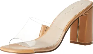 The Drop Women's Pattie High Block-Heeled Mule Sandal