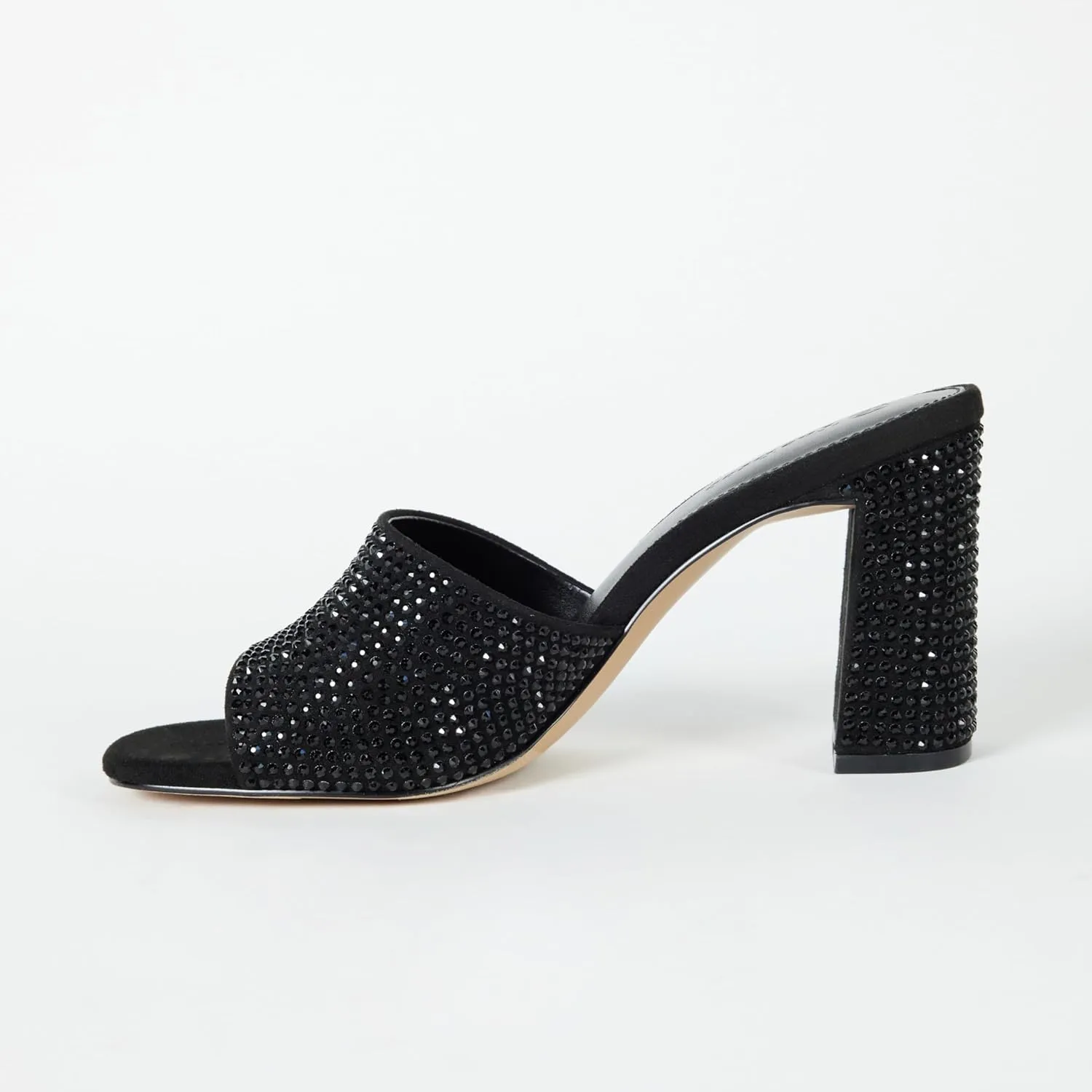 The Drop Women's Pattie High Block-Heeled Mule Sandal