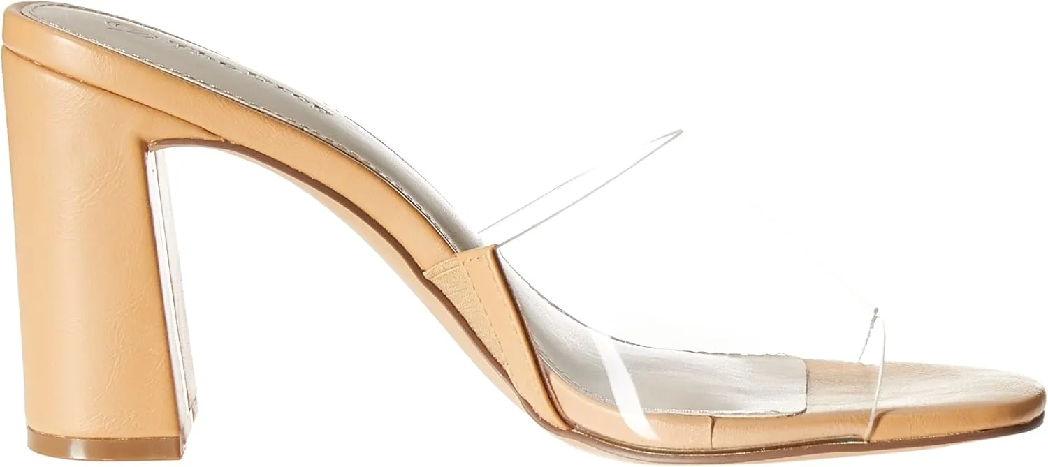 The Drop Women's Pattie High Block-Heeled Mule Sandal